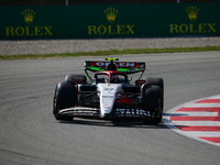 Yuki Tsunoda of Scuderia Alpha Tauri Honda drive his single-seater during free practice of Spanish GP, 7th round of FIA Formula 1 World Cham...