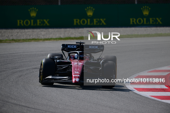 Valtteri Bottas of Alfa Romeo Racing ORLEN drive his single-seater during free practice of Spanish GP, 7th round of FIA Formula 1 World Cham...