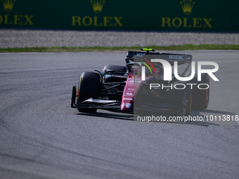 Guanyu Zhou of Alfa Romeo Racing drive his single-seater during free practice of Spanish GP, 7th round of FIA Formula 1 World Championship i...