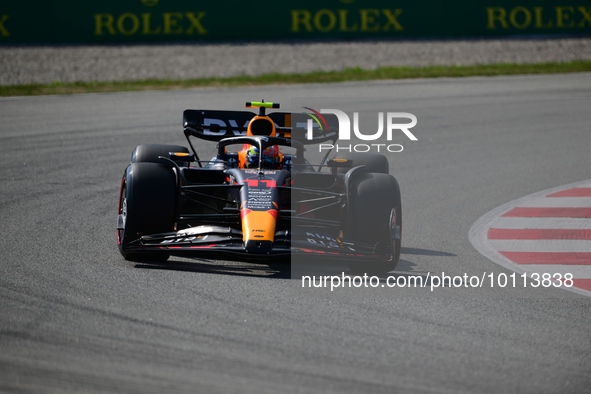 Sergio Perez of Red Bull Racing Honda drive his single-seater during free practice of Spanish GP, 7th round of FIA Formula 1 World Champions...