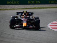 Sergio Perez of Red Bull Racing Honda drive his single-seater during free practice of Spanish GP, 7th round of FIA Formula 1 World Champions...