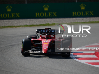 Charles Leclerc of Scuderia Mission Winnow Ferrari drive his single-seater during free practice of Spanish GP, 7th round of FIA Formula 1 Wo...