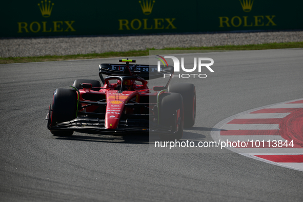 Carlos Sainz of Scuderia Mission Winnow Ferrari drive his single-seater during free practice of Spanish GP, 7th round of FIA Formula 1 World...