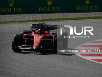 Carlos Sainz of Scuderia Mission Winnow Ferrari drive his single-seater during free practice of Spanish GP, 7th round of FIA Formula 1 World...