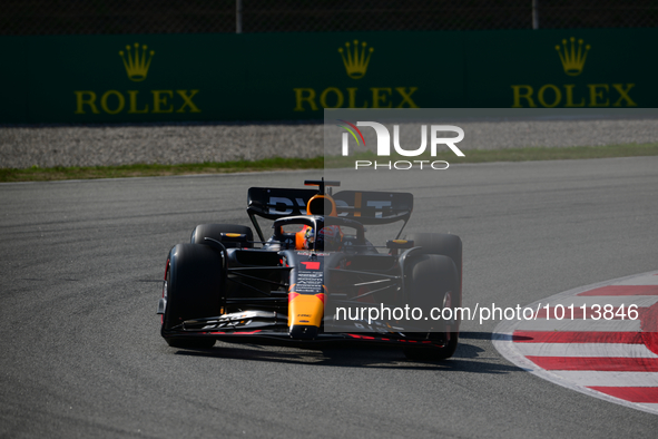 Max Verstappen of Red Bull Racing Honda drive his single-seater during free practice of Spanish GP, 7th round of FIA Formula 1 World Champio...