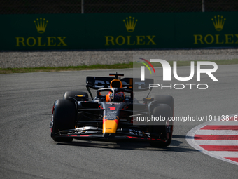 Max Verstappen of Red Bull Racing Honda drive his single-seater during free practice of Spanish GP, 7th round of FIA Formula 1 World Champio...