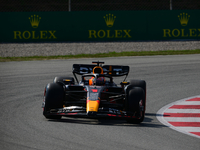 Max Verstappen of Red Bull Racing Honda drive his single-seater during free practice of Spanish GP, 7th round of FIA Formula 1 World Champio...