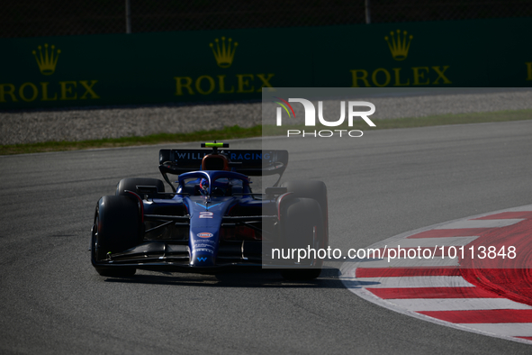 Logan Sergeant of Williams Racing drive his single-seater during free practice of Spanish GP, 7th round of FIA Formula 1 World Championship...