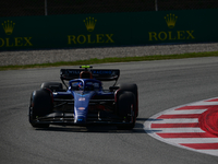 Logan Sergeant of Williams Racing drive his single-seater during free practice of Spanish GP, 7th round of FIA Formula 1 World Championship...