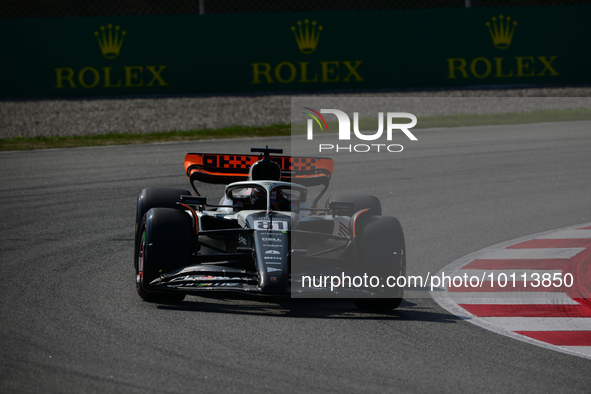 Oscar Piastri of McLaren F1 Team drive his single-seater during free practice of Spanish GP, 7th round of FIA Formula 1 World Championship i...