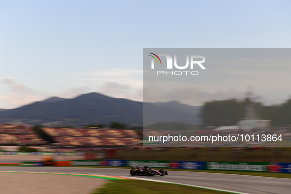 Guanyu Zhou of Alfa Romeo Racing drive his single-seater during free practice of Spanish GP, 7th round of FIA Formula 1 World Championship i...