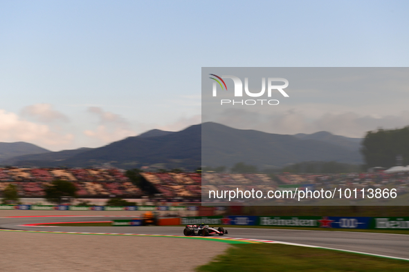 Kevin Magnussen of Haas F1 Team drive his single-seater during free practice of Spanish GP, 7th round of FIA Formula 1 World Championship in...