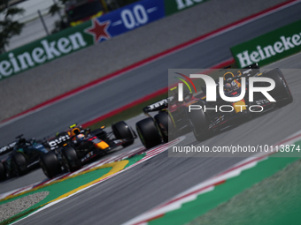 Max Verstappen of the Netherlands driving the (1) Oracle Red Bull Racing RB19 during practice ahead of the F1 Grand Prix of Spain at Circuit...