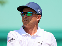 Rickie Fowler of Murrieta, California follows his shot from the 6th tee during The Memorial Tournament presented by Workday at Muirfield Vil...