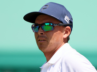 Rickie Fowler of Murrieta, California follows his shot from the 6th tee during The Memorial Tournament presented by Workday at Muirfield Vil...