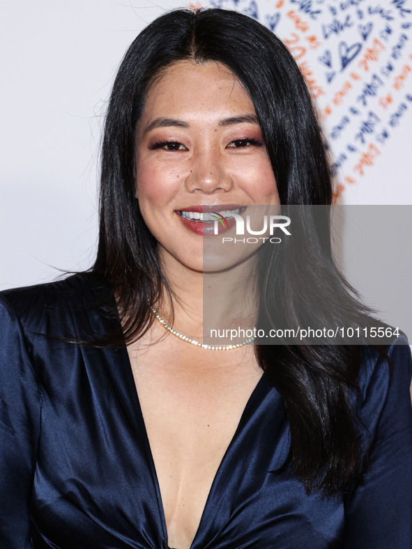 American actress and television personality Crystal Kung Minkoff arrives at the 30th Annual Race To Erase MS Gala held at the Fairmont Centu...