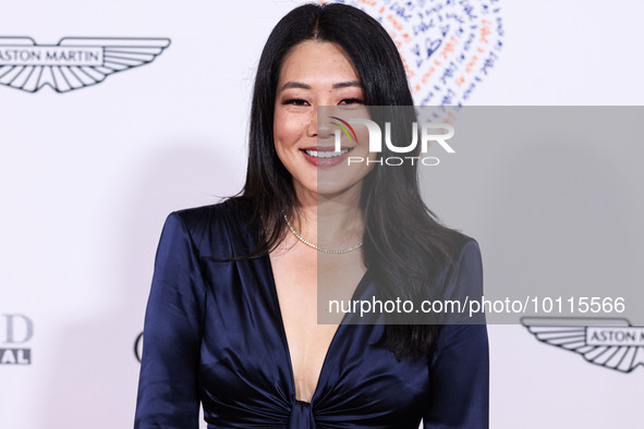 American actress and television personality Crystal Kung Minkoff arrives at the 30th Annual Race To Erase MS Gala held at the Fairmont Centu...