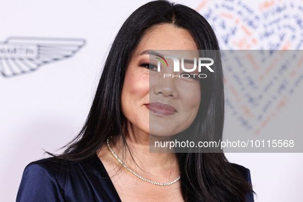 American actress and television personality Crystal Kung Minkoff arrives at the 30th Annual Race To Erase MS Gala held at the Fairmont Centu...