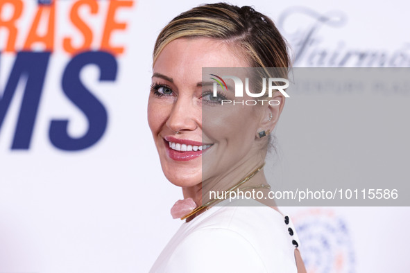 American actress Katie Cassidy arrives at the 30th Annual Race To Erase MS Gala held at the Fairmont Century Plaza on June 2, 2023 in Centur...