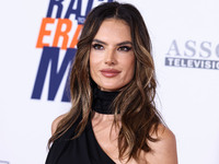 Brazilian model Alessandra Ambrosio arrives at the 30th Annual Race To Erase MS Gala held at the Fairmont Century Plaza on June 2, 2023 in C...