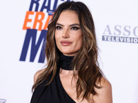 Brazilian model Alessandra Ambrosio arrives at the 30th Annual Race To Erase MS Gala held at the Fairmont Century Plaza on June 2, 2023 in C...