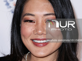 American actress and television personality Crystal Kung Minkoff arrives at the 30th Annual Race To Erase MS Gala held at the Fairmont Centu...