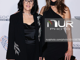 Lucilda Ambrosio and daughter Alessandra Ambrosio arrive at the 30th Annual Race To Erase MS Gala held at the Fairmont Century Plaza on June...