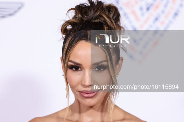 American television personality, actress and singer Scheana Shay arrives at the 30th Annual Race To Erase MS Gala held at the Fairmont Centu...