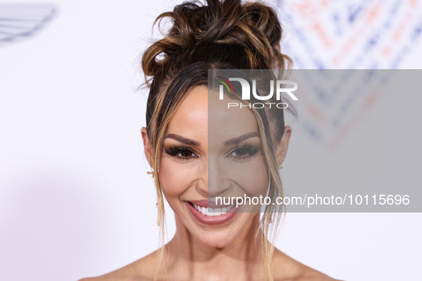 American television personality, actress and singer Scheana Shay arrives at the 30th Annual Race To Erase MS Gala held at the Fairmont Centu...