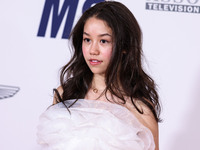 American actress and singer-songwriter Trinity Jo-Li Bliss arrives at the 30th Annual Race To Erase MS Gala held at the Fairmont Century Pla...