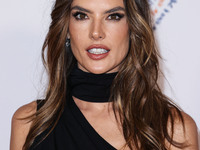 Brazilian model Alessandra Ambrosio arrives at the 30th Annual Race To Erase MS Gala held at the Fairmont Century Plaza on June 2, 2023 in C...