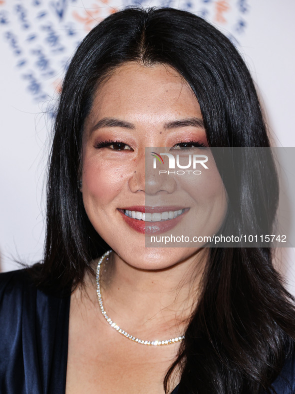 American actress and television personality Crystal Kung Minkoff arrives at the 30th Annual Race To Erase MS Gala held at the Fairmont Centu...