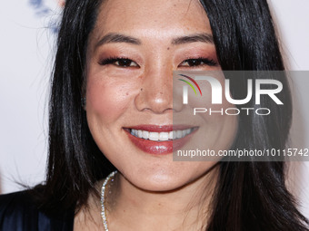 American actress and television personality Crystal Kung Minkoff arrives at the 30th Annual Race To Erase MS Gala held at the Fairmont Centu...