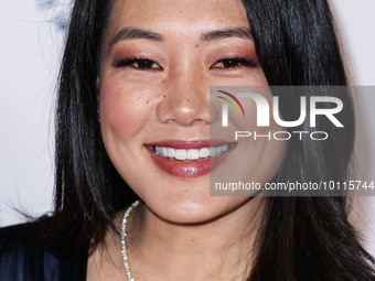 American actress and television personality Crystal Kung Minkoff arrives at the 30th Annual Race To Erase MS Gala held at the Fairmont Centu...