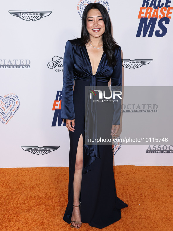 American actress and television personality Crystal Kung Minkoff arrives at the 30th Annual Race To Erase MS Gala held at the Fairmont Centu...