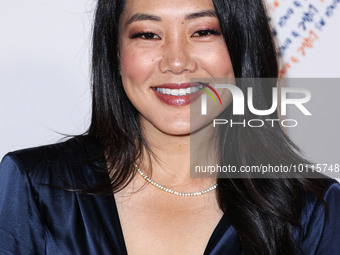 American actress and television personality Crystal Kung Minkoff arrives at the 30th Annual Race To Erase MS Gala held at the Fairmont Centu...