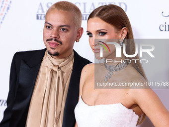 Evan Ross and wife Ashlee Simpson Ross arrive at the 30th Annual Race To Erase MS Gala held at the Fairmont Century Plaza on June 2, 2023 in...