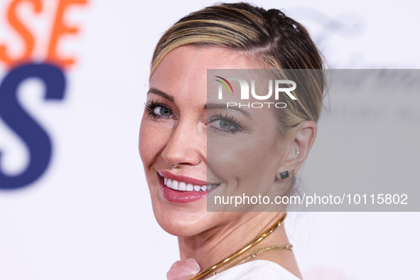 American actress Katie Cassidy arrives at the 30th Annual Race To Erase MS Gala held at the Fairmont Century Plaza on June 2, 2023 in Centur...