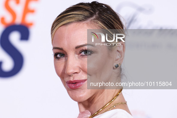 American actress Katie Cassidy arrives at the 30th Annual Race To Erase MS Gala held at the Fairmont Century Plaza on June 2, 2023 in Centur...