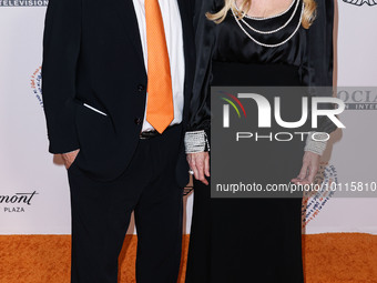 Ken Rickel and Nancy Davis arrive at the 30th Annual Race To Erase MS Gala held at the Fairmont Century Plaza on June 2, 2023 in Century Cit...