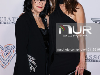 Lucilda Ambrosio and daughter Alessandra Ambrosio arrive at the 30th Annual Race To Erase MS Gala held at the Fairmont Century Plaza on June...