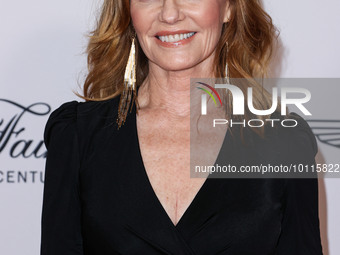 American actress Marg Helgenberger arrives at the 30th Annual Race To Erase MS Gala held at the Fairmont Century Plaza on June 2, 2023 in Ce...