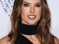 Brazilian model Alessandra Ambrosio arrives at the 30th Annual Race To Erase MS Gala held at the Fairmont Century Plaza on June 2, 2023 in C...