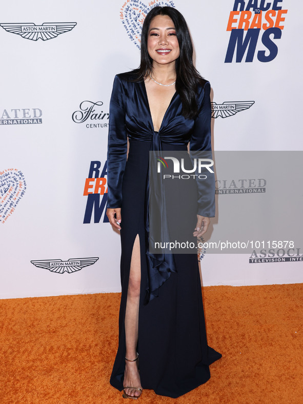 American actress and television personality Crystal Kung Minkoff arrives at the 30th Annual Race To Erase MS Gala held at the Fairmont Centu...