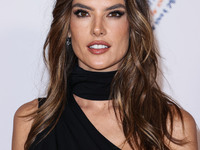 Brazilian model Alessandra Ambrosio arrives at the 30th Annual Race To Erase MS Gala held at the Fairmont Century Plaza on June 2, 2023 in C...