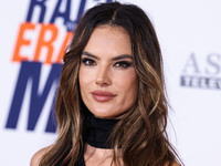 Brazilian model Alessandra Ambrosio arrives at the 30th Annual Race To Erase MS Gala held at the Fairmont Century Plaza on June 2, 2023 in C...