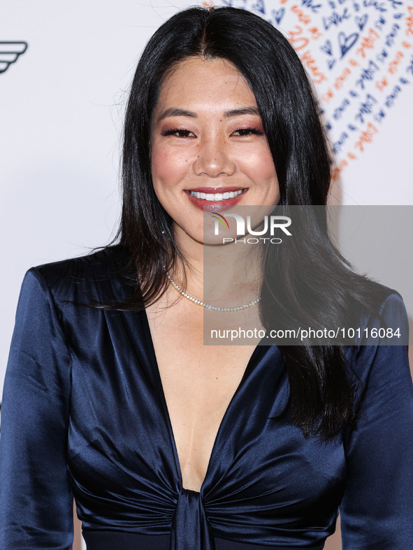 American actress and television personality Crystal Kung Minkoff arrives at the 30th Annual Race To Erase MS Gala held at the Fairmont Centu...