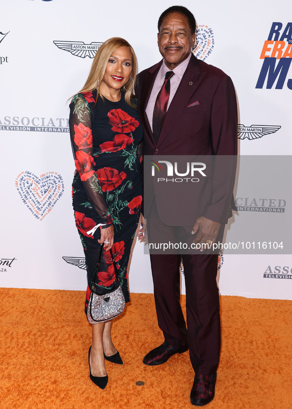 Tonya Winfield and Dave Winfield arrive at the 30th Annual Race To Erase MS Gala held at the Fairmont Century Plaza on June 2, 2023 in Centu...