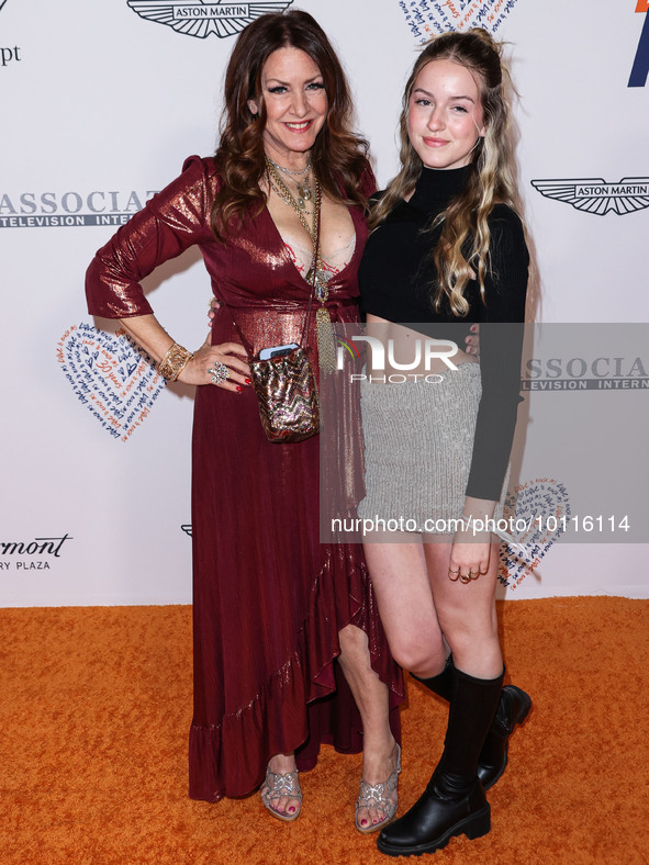 Joely Fisher and daughter True Fisher arrive at the 30th Annual Race To Erase MS Gala held at the Fairmont Century Plaza on June 2, 2023 in...