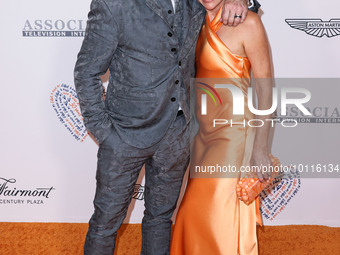 Aaron Phypers and wife Denise Richards arrive at the 30th Annual Race To Erase MS Gala held at the Fairmont Century Plaza on June 2, 2023 in...